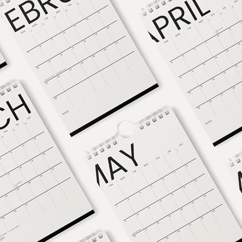 Karto Small Wall Calendar 2026-2027 6x9 in - Big Text