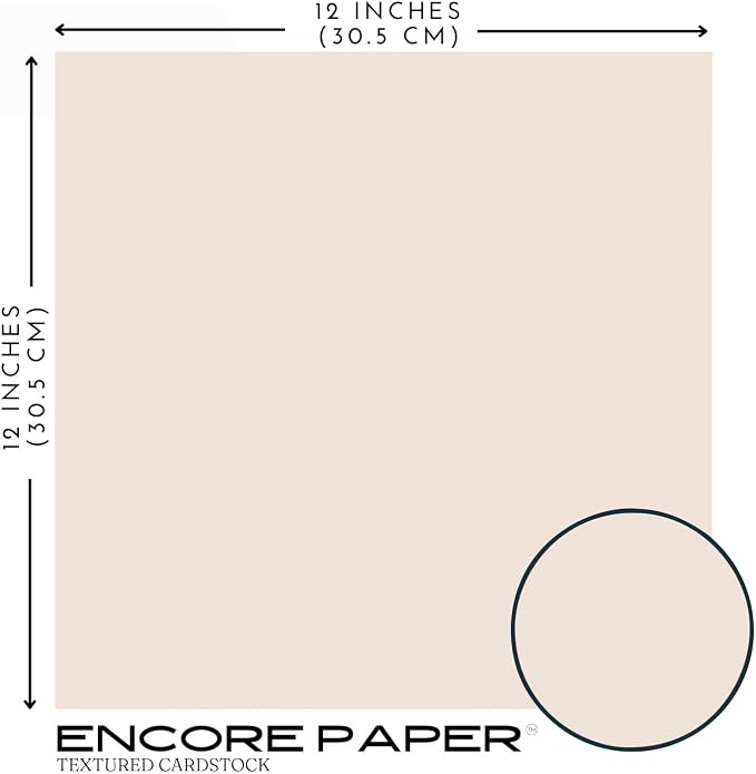 TOUCH OF PEACH—12x12 Textured Cardstock | 80lb Textured Orange Scrapbook Paper | Premium Cardstock for Cricut Cutting | 25 Sheets