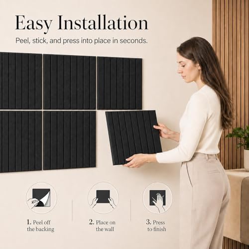Stripe Felt Bulletin Board Tiles, Cork Board Alternative 24 x 36 in