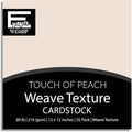 TOUCH OF PEACH—12x12 Textured Cardstock | 80lb Textured Orange Scrapbook Paper | Premium Cardstock for Cricut Cutting | 25 Sheets