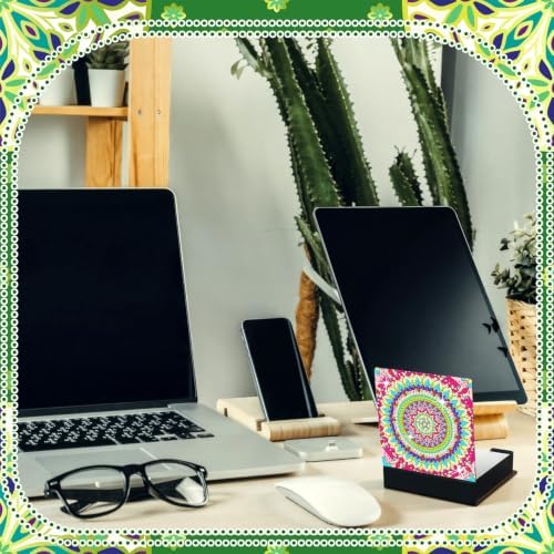 Saillong 4 Pcs Christmas Mandala Diamond Art Note Box Diamond Painting Box