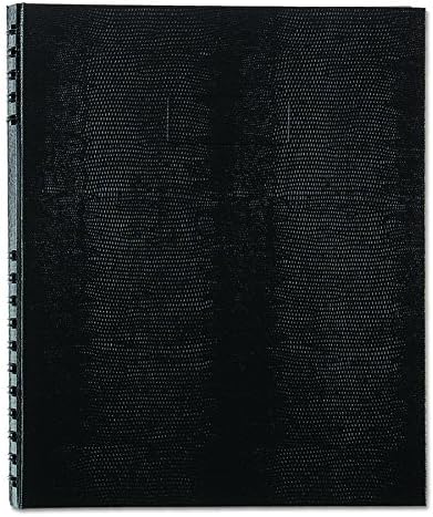 Blueline NotePro™ Executive Journal, Hard Cover, Index System, Pocket, 150 Pages, 10.75" x 8.5", Black (A10150.BLK)