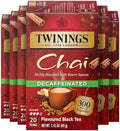 Twinings Decaffeinated Chai Spiced Black Tea Bags, 20 CT Box (6 Pack)