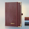 Planner 2026-2027 Weekly & Monthly Planner with Hourly Time Slots, 18 Month Academic Calendar July 2026 – Dec 2027, Vertical Layout, Monthly Tabs, Hardcover Business Agenda, Burgundy