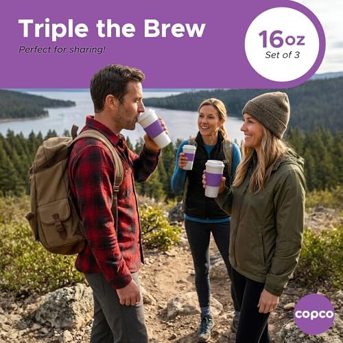Copco Acadia Travel Mug, 16 Oz - Lilac, Set of 3