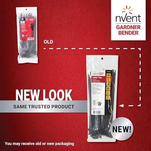 nVent GARDNER BENDER 46-308UVB 8 in. Cable Tie, 75 lbs. Tensile Strength