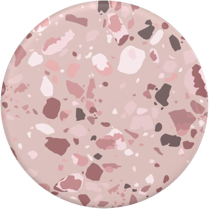 PopSockets Adhesive Phone Grip, Holder- Terrazo Clay | Secure Comfortable Hold, Anti-Drop, Kickstand, Pink, Girly, Women