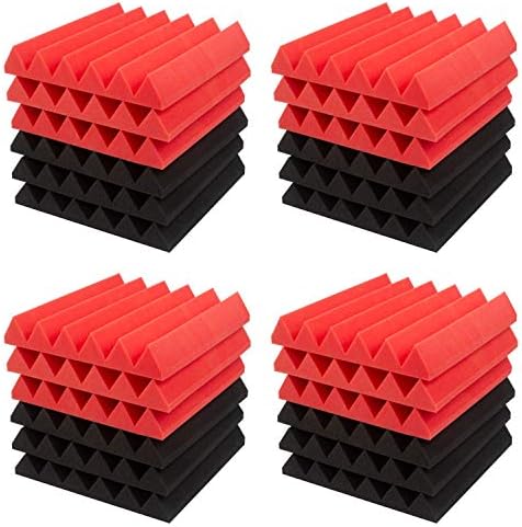 JBER 24 Pack Acoustic Panels, Studio Foam Wedges Soundproof Wall Panels