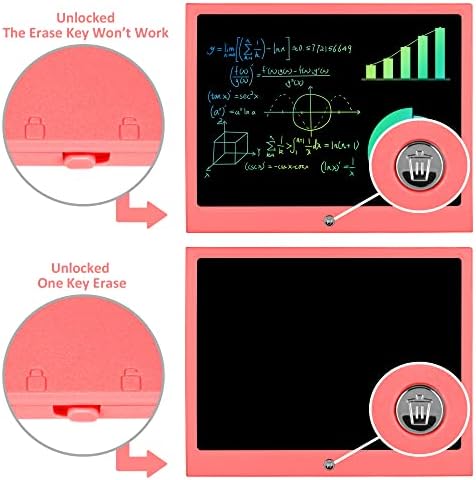 15 Inch LCD Writing Tablet, Colorful Doodle Board Drawing Pads, Educational Birthday Gift Toys for 3-6 Years Old Kids Toddler (Pink)