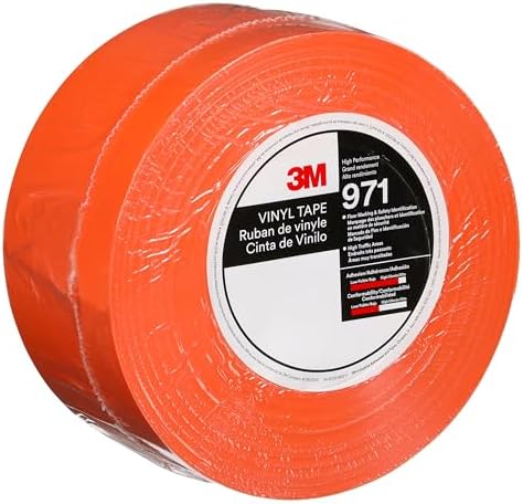 3M Durable Floor Marking Tape 971, Orange, 3 in x 36 yd, 17 mil, 1 Roll