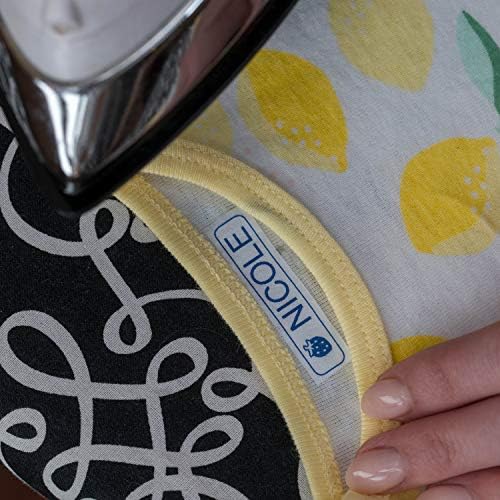 Brother Genuine P-Touch TZE-FA3 Fabric Iron-On Tape, 1/2" (0.47") Wide, Navy Blue on White, Can be Ironed onto Virtually Any Cotton Item, 12mm x 3M, Single-Pack, TZEFA3