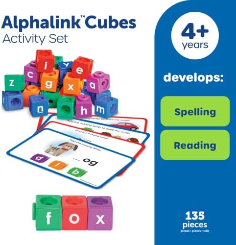 Learning Resources AlphaLink Cubes Activity Set