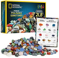 National Geographic Polished Stones and Crystals 2 Lb. Bulk Collection | 2 Lbs. of 3/4-Inch Tumbled Stones, 4500+ Carats, Real Rocks and Crystals, Bulk Craft Supplies, Gemstone Geology Activity