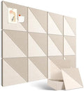 48" x 36" Large Cork Board Alternative&Felt Bulletin Board, Oatmeal