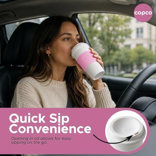 Copco Acadia Travel Mug, 16 Oz - Pink, Set of 3