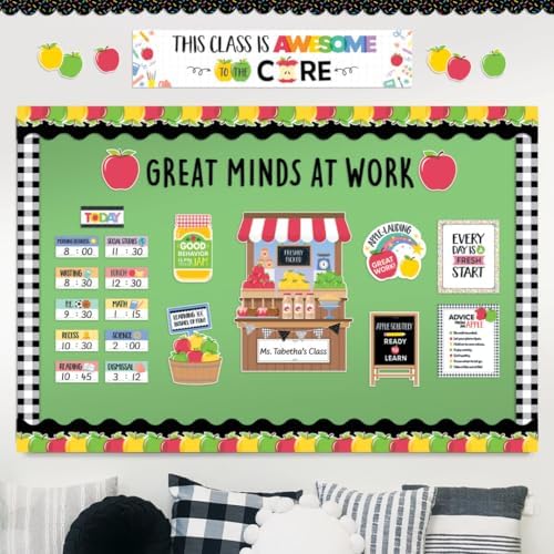 CTP Apple Time Bulletin Board Set - Classroom, Homeschool (#10993 Creative Teaching Press)