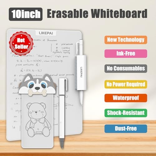 Dog Cartoon Parent-Child Magic Portable Note Pad Set 10+5.5 Inch