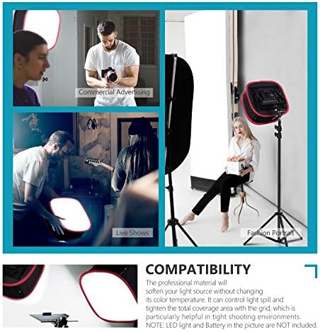 NEEWER Foldable Softbox Light Box with Strap Clip, Grill and Carry Bag