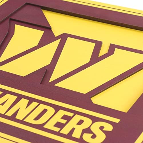 YouTheFan NFL Washington Commanders 3D Logo Series Wall Art