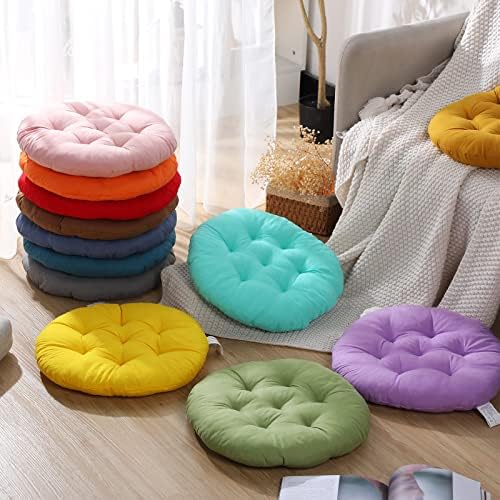 Fumete 12 Pcs Round Floor Pillows Cushions Seating 16 x 16 Inches Floor Round Cushions for Kids Toddlers Flexible Reading Chair Pillows for Classroom Home School Playing Supplies(Colorful)