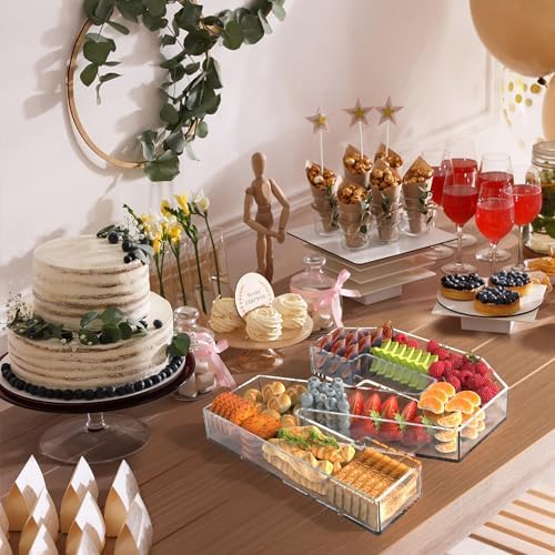13.8" Acrylic Number Charcuterie Tray, Fillable Charcuterie Box (Number 2)