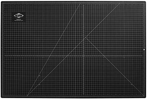ALVIN GBM Self-Healing Cutting Mat 24 x 36 inch | Double-Sided Green/Black | 5-Layer Gridded Surface for Arts, Crafts and Sewing - Model GBM2436