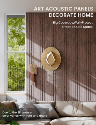 Fluxynara 6-Pack Large Felt Bulletin Board, Walnut Slat