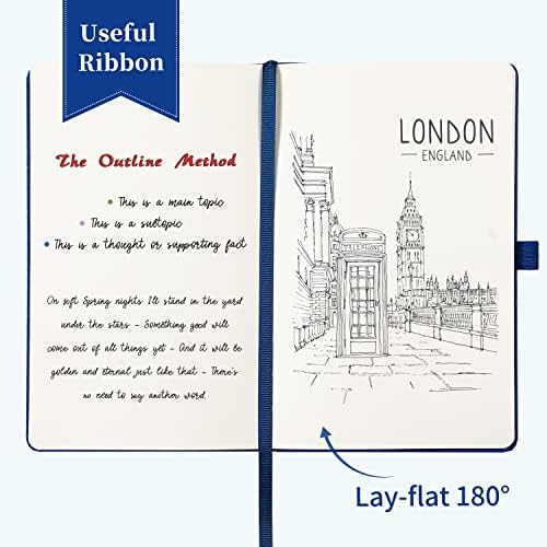 Blank Journal/Notebook - Classic Notebook/Journal with Ribbon Divider