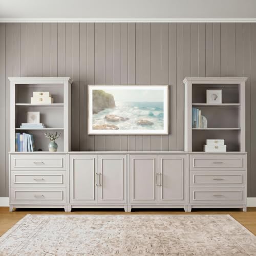 Martha Stewart Lily Pond 6-Piece Modular Media Center, Sharkey Gray