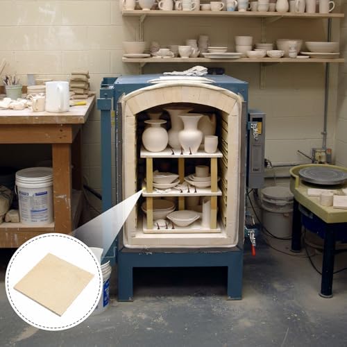 Weysat Square Kiln Shelf for Glass Fusing and Ceramics, Use in Any Kiln(13.5 x 13.5 x 0.4 Inch,1250℃)