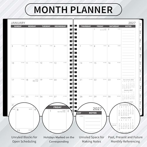 2027-2031 Monthly Planner/Calendar - Jan. 2027 - Dec. 2031, 6.2" x 8.3"