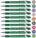Qingxily Up to 300 Pcs Custom Pens Bulk Personalized Pens with Free Engraving Customized Stylus Ballpoint Pens with Your Name Text Message for Business Graduation Anniversaries-12 Pcs