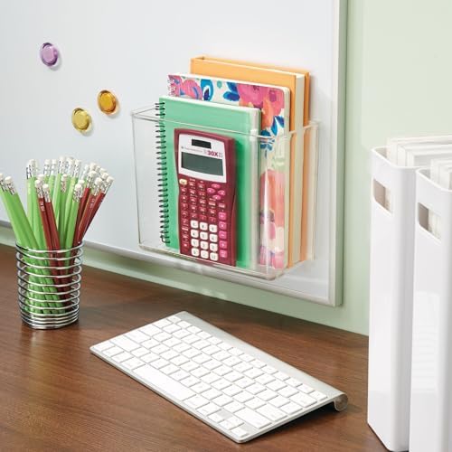 iDesign Adhesive Organizer Bin, Set of 4, Clear