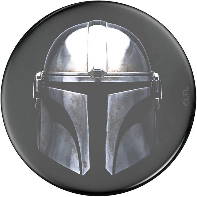 PopSockets Adhesive Phone Grip, Holder- Mandalorian Gloss | Secure Comfortable Hold, Anti-Drop, Kickstand, Star Wars, Grogu, Electronic Accessories, For iPad/Kindle/iPhone/Android