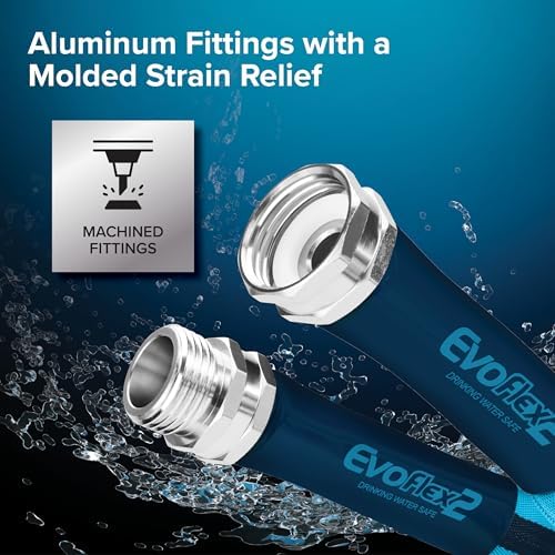 Camco EvoFlex2 50-ft Drinking Water Hose - RV Drinking Water Hose Reinforced with Fabric & Ultra Lightweight - Contains No_Lead, No_BPA & No_Phthalate - Abrasion Resistant (22579) (Pack of 3)