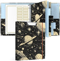 Rouidr 3 Ring Binder with clipboard, 1 inch 8.5 x 11 in Letter Size View Binders Organizer with Dividers Tabs & Clear Sleeves, School Supplies, Office Supplies