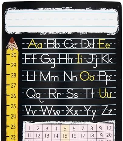 Really Good Stuff Vertical Chalkboard-Style Desktop Helpers, Vinyl
