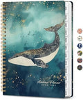 Large Planner 2026-2027, A4 (8.5" x 11") Hardcover Weekly & Monthly Planner July 2026 - June 2027 with Monthly Tabs, Academic Planner for School, Work and Office, Whale Dreams