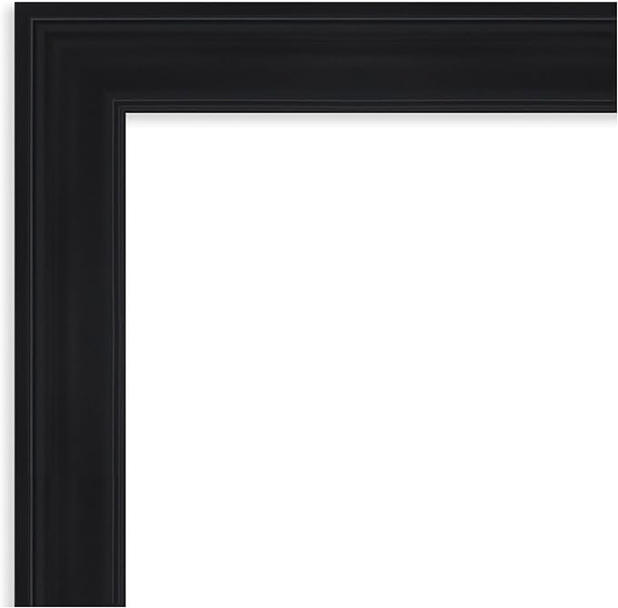 Amanti Art Black Framed Magnetic Board 23x29 Medium Vision Board for use with Magnets, 100% Metal Sheet to Display Items as Office Decor or for Home Organization in mudroom, Kitchen or Kids Room