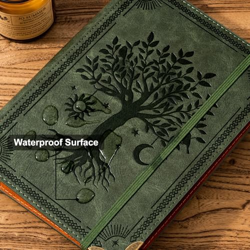 Ovesmusl PU Leather A5 Binder 6 Ring Refillable Journal Cover No Refill