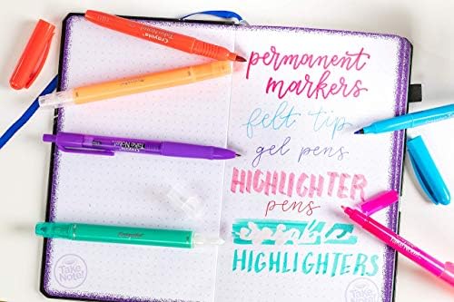 Crayola Take Note Erasable Highlighters, Cool School Supplies, Chisel Tip Markers, 6 Count, Pack of 2