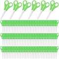 Honoson 150 Pack Student Scissors Bulk with Ruler Blade,Green