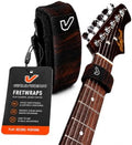 Gruv Gear Fret Wrap & Guitar Mute, Fretwrap for Acoustic, Electric & Bass | String Dampener Recording, Tapping & Practice Accessory (1 Pack, Extra Large Walnut, Fits 7-12 String Bass, Extended Guitar