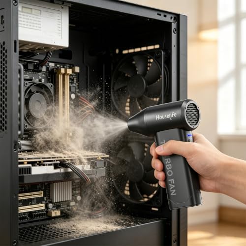Compressed Air Duster for Computers Keyboard Cleaning