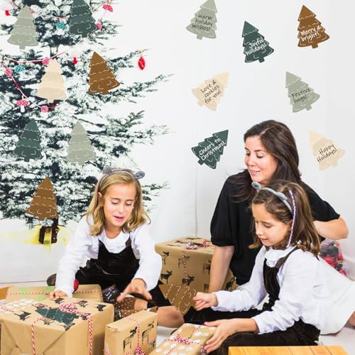 48 Pads 1440 Sheets Christmas Tree Sticky Notes Summer Xmas Note Pads Self Adhesive Memo Pad Cute Gifts