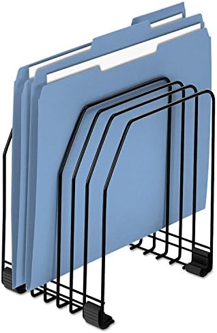 Fellowes Workstation File Organizer, 7 Section, Wire, Black (68112)