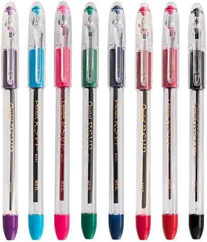 Pentel RSVP Ballpoint Pen, (0.7mm) Fine Line, Red Ink, 72pk Canister (BK90PC72B)