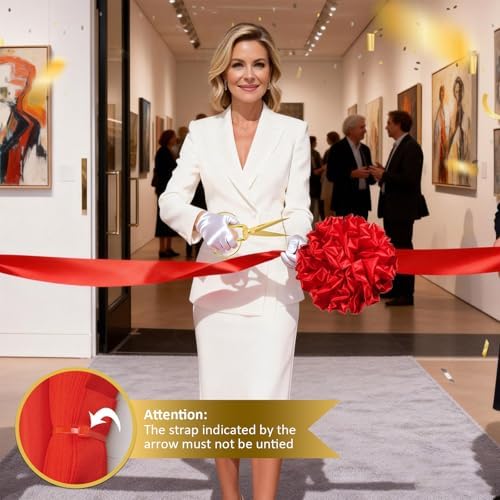 Grand Opening Ribbon-Cutting Ceremony Kit, Embossed Handle