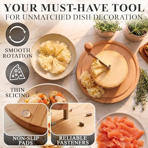 Cheese Curler for Making Rose-Shaped Cuts, Stainless Steel Blade