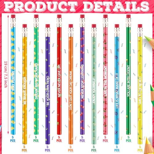 Gersoniel 24 Pcs Scented Pencils Bulk for Kids, Inspirational